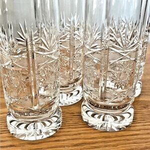 Vintage Lead Crystal Water Highball Glasses
Made in Poland